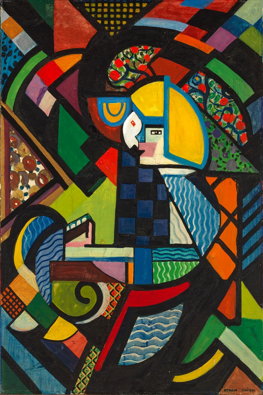 Daughter in a Rocker by H. Lyman Saÿen, born Philadelphia, PA 1875-died Philadelphia, PA 1918