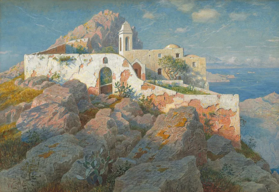Santa Maria a Cetrella, Anacapri by William Stanley Haseltine