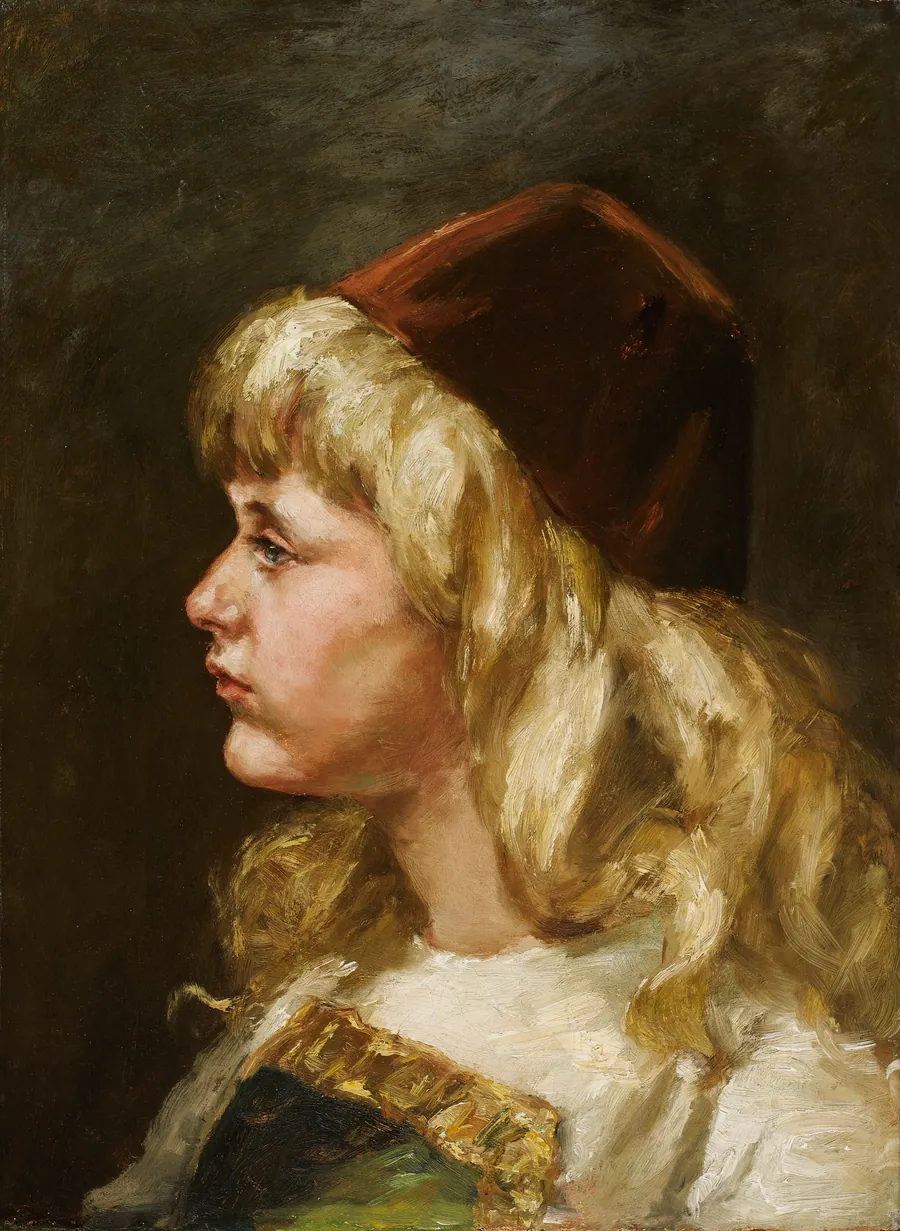 Natalie at Seven by Alice Pike Barney, born Cincinnati, OH 1857-died Los Angeles, CA 1931