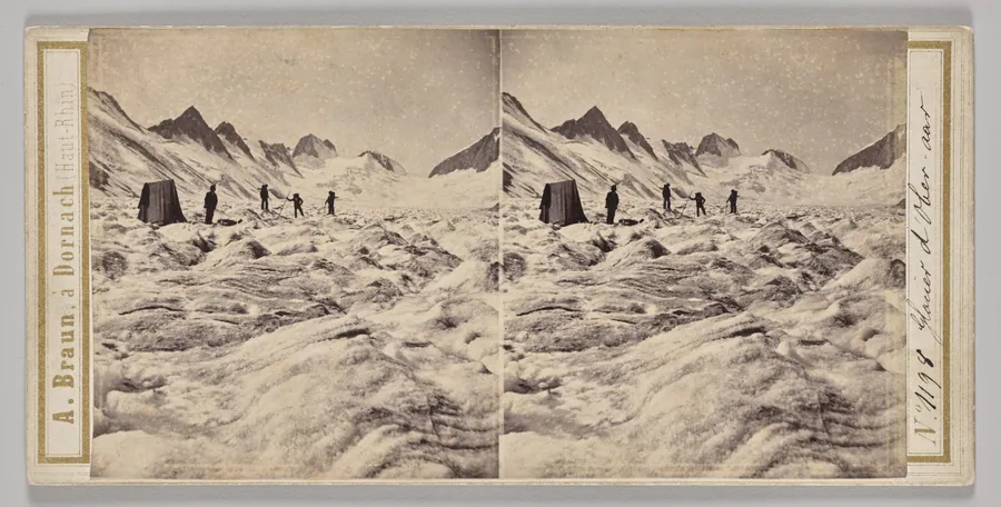 No. 1198 Glacier d'Oberaar by Adolphe Braun