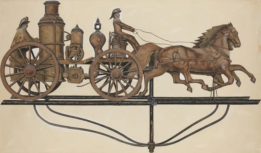 Weather Vane: Model Fire Engine by Beverly Chichester