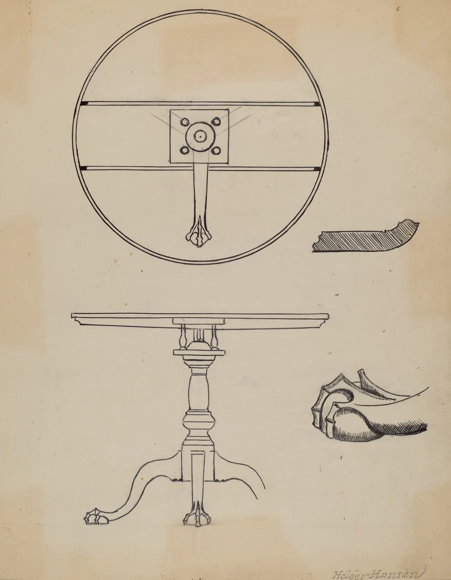 Tilt-top Table by Holger Hansen