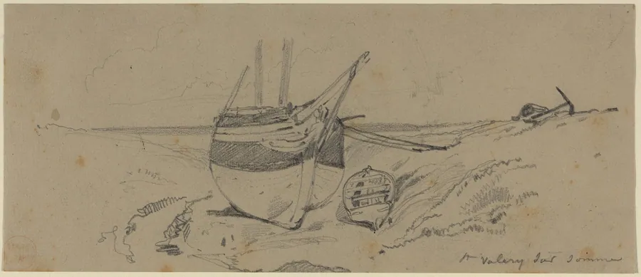 St. Valery sur somme by Eugène Isabey