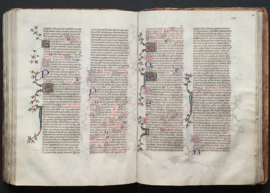 The Gotha Missal:  Fol. 125v, Text by Master of the Boqueteaux