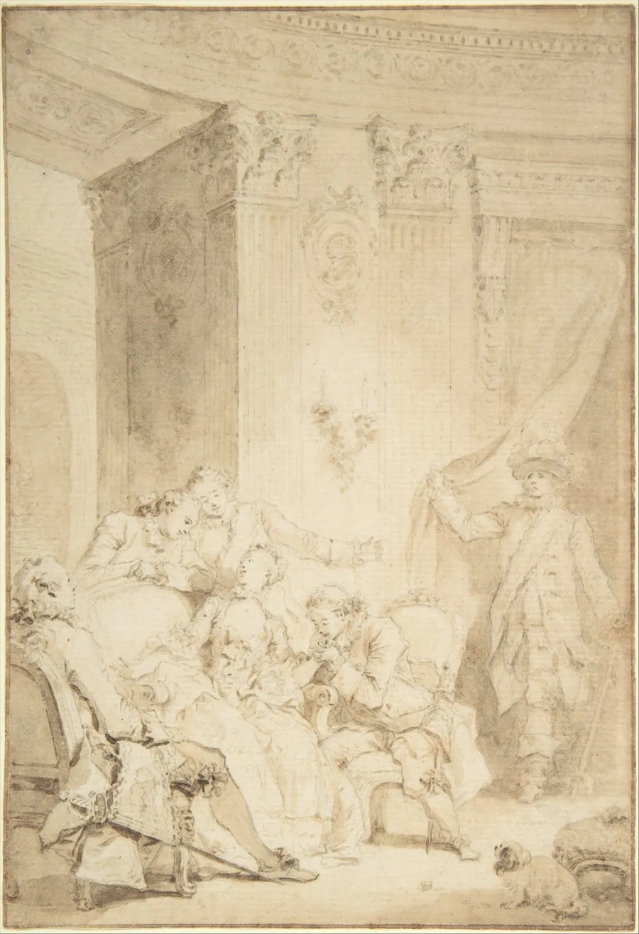 The Husband-Confessor by Jean Honoré Fragonard