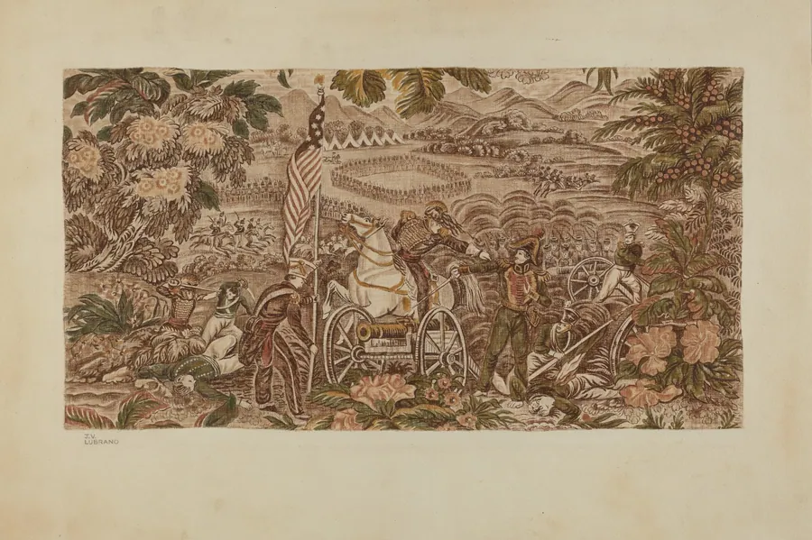 Historical Printed Textile by Joseph Lubrano