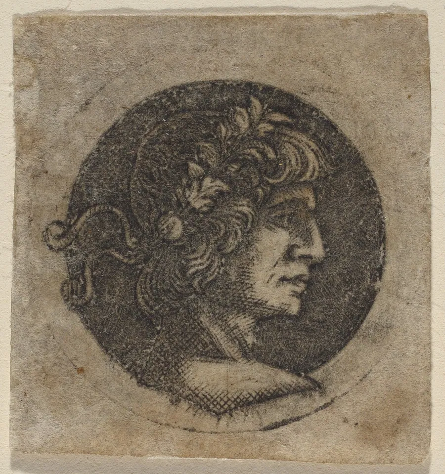 Head of a Roman Emperor by Italian 15th Century