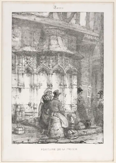 Architectural Remains and Fragments: Rouen - Fontaine de la Crosse