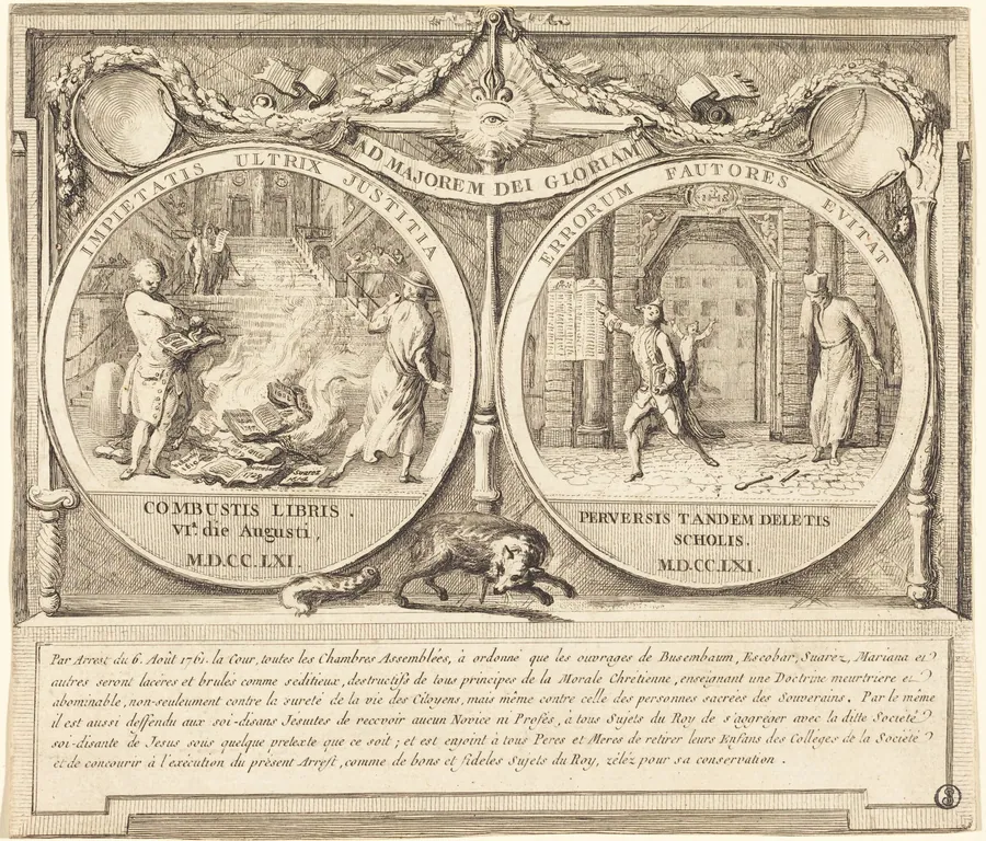 Expulsion of the Jesuits (Expulsion des Jesuites) by Gabriel de Saint-Aubin