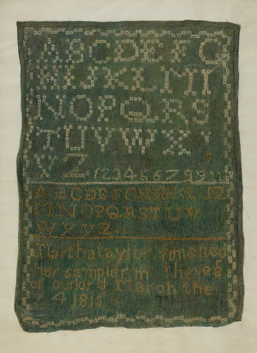 Sampler by Edna Crenshaw Rex