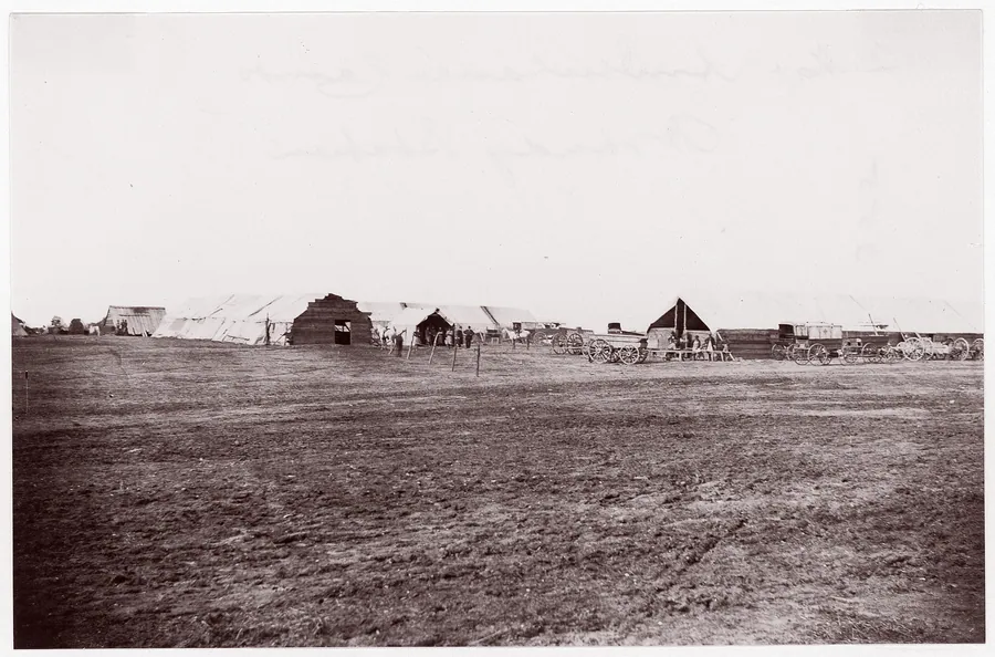 Quartermaster and Ambulance Camp, Brandy Station, Virginia by Timothy H. O'Sullivan