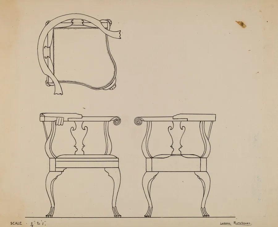 Corner chair by Lorenz Rothkranz