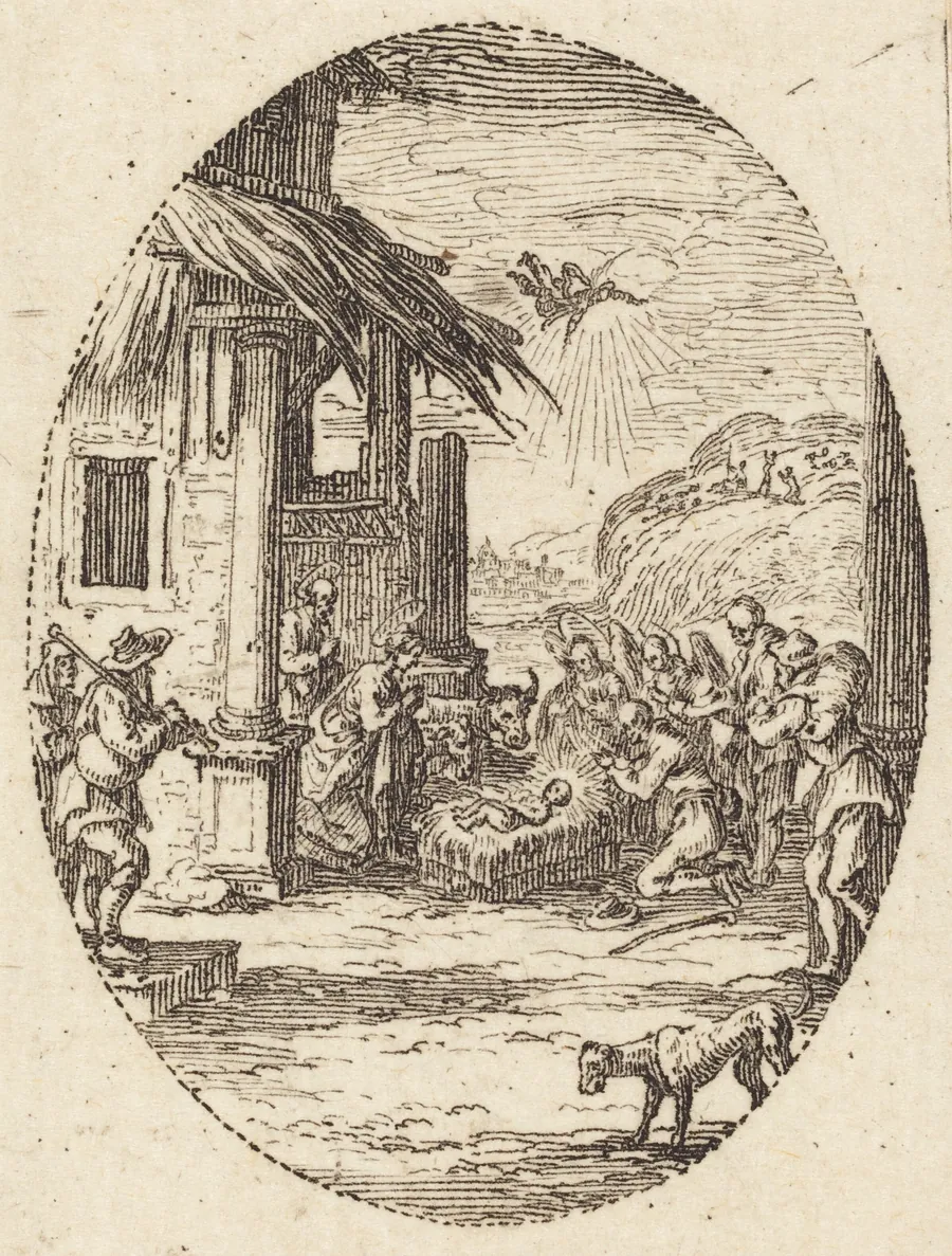 The Adoration of the Shepherds by Jacques Callot