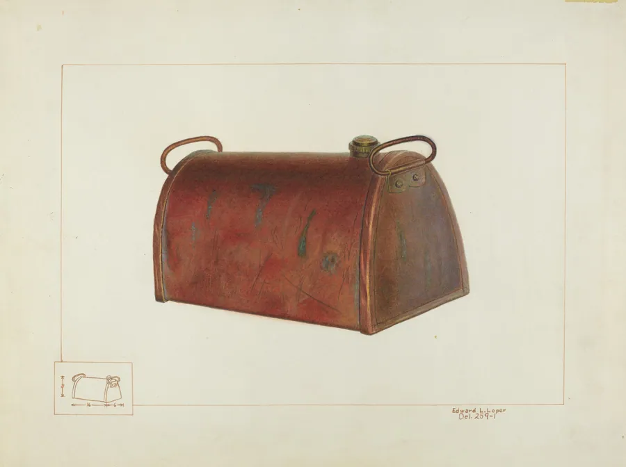 Copper Foot Warmer by Edward L. Loper