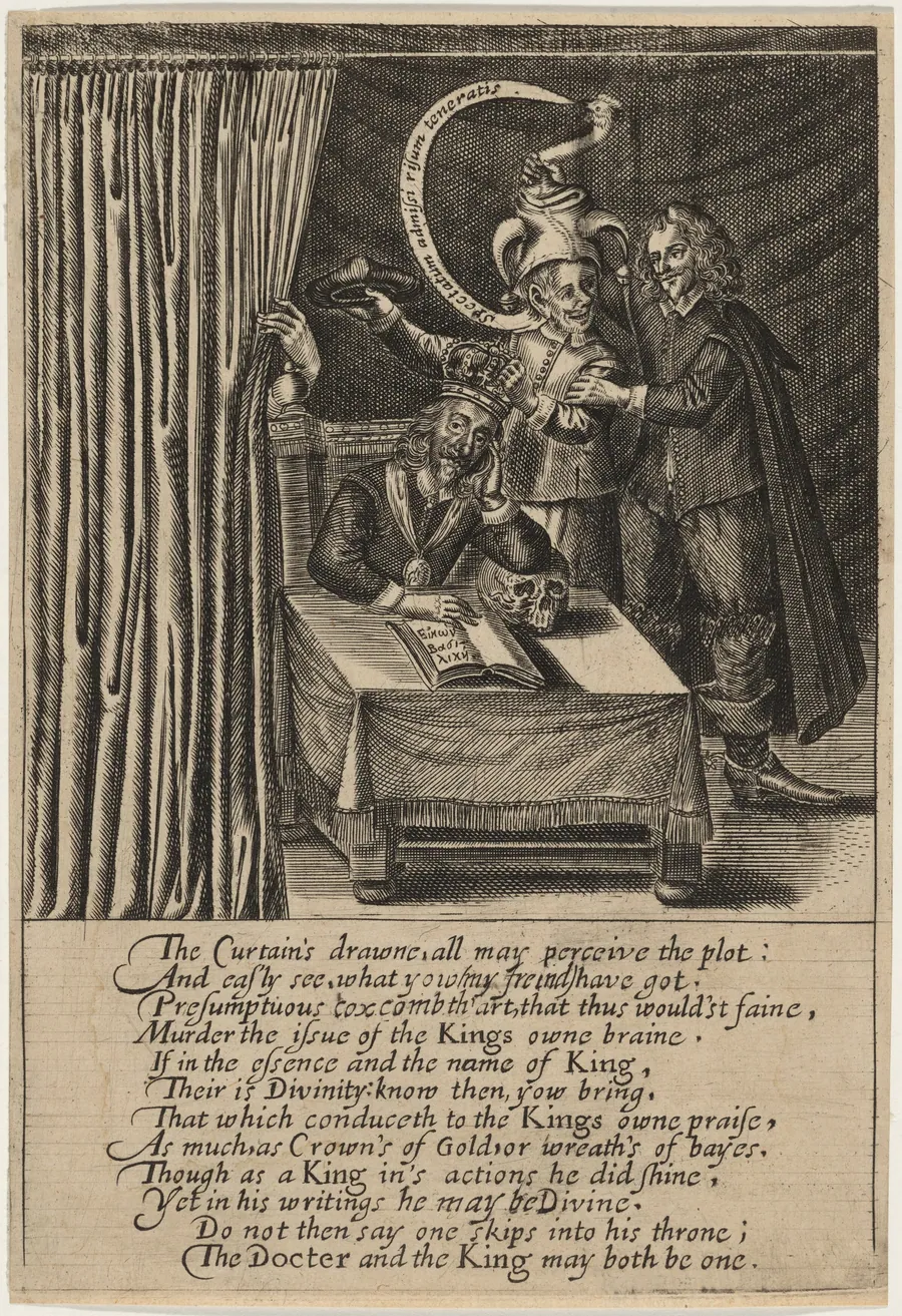 Satire in Relation to Charles I and His "Eikwn Basilika"(Image of a Ruler) by Unknown 19th Century