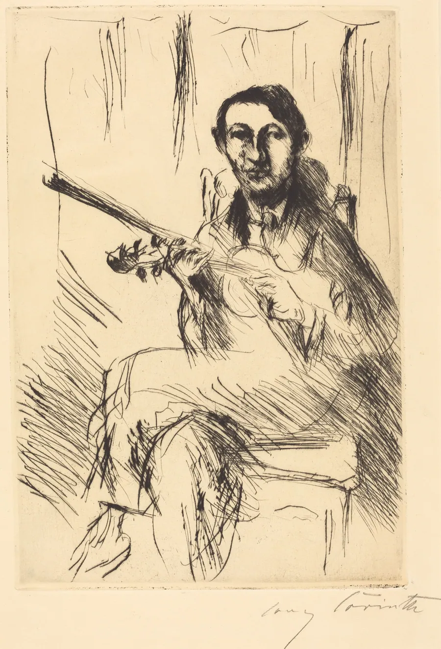 Bildnis Andreas Weissgaerber (Portrait of Andreas Weissgaerber) by Lovis Corinth