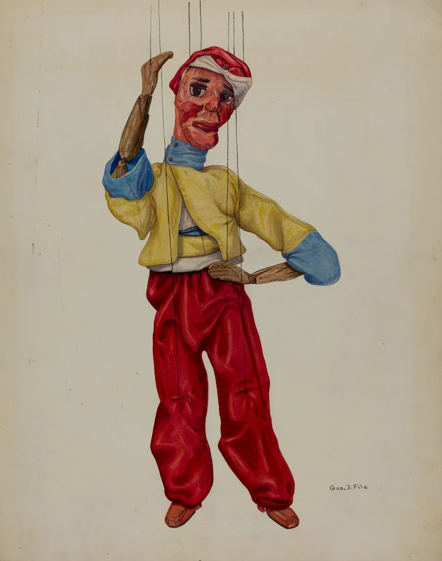 "Sinbad" Marionette by George File