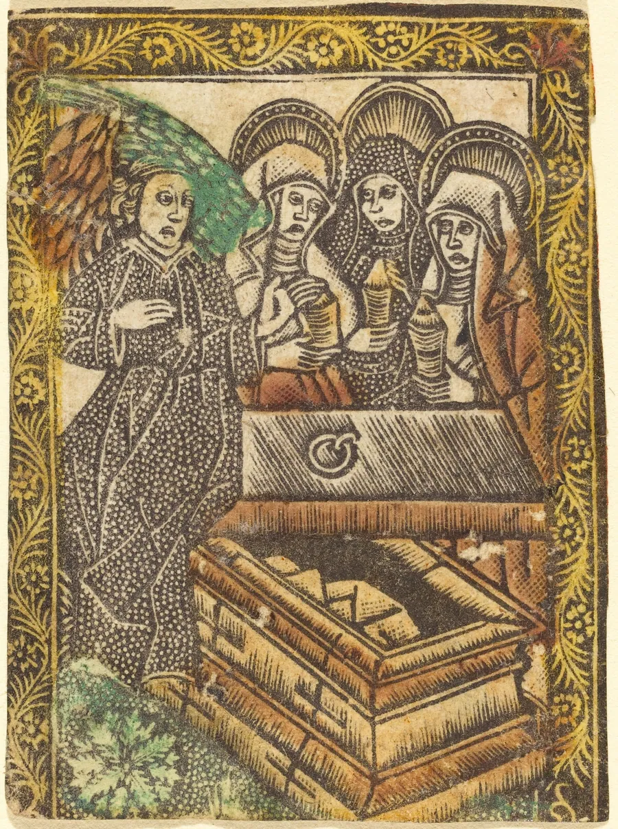 The Three Maries at the Tomb by German 15th Century