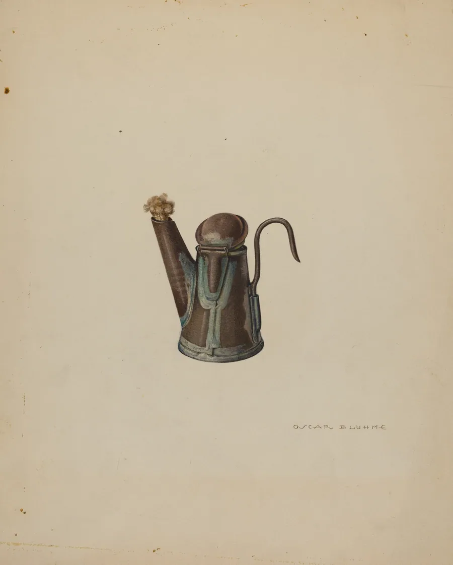 Miner's Lamp by Oscar Bluhme