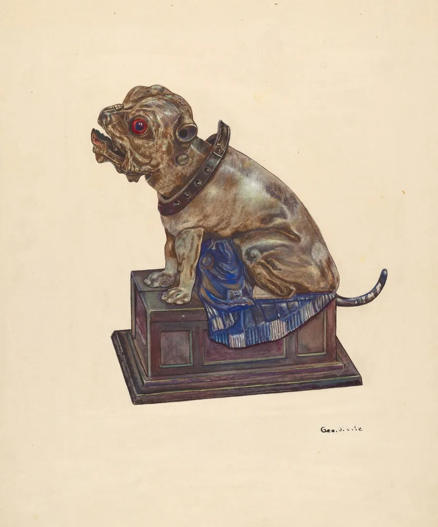 Bull Dog Bank by George File
