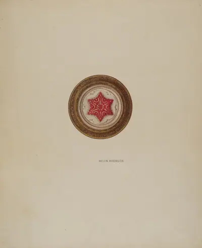 Mirror Support - Red Six Point Star
