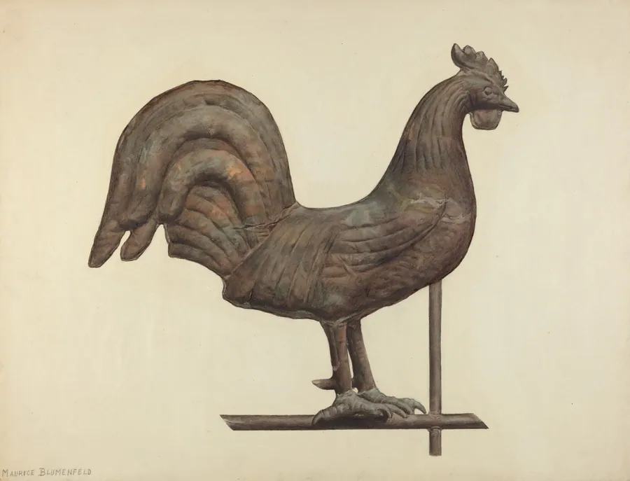 Weather Vane Finial by Maurice Blumenfeld