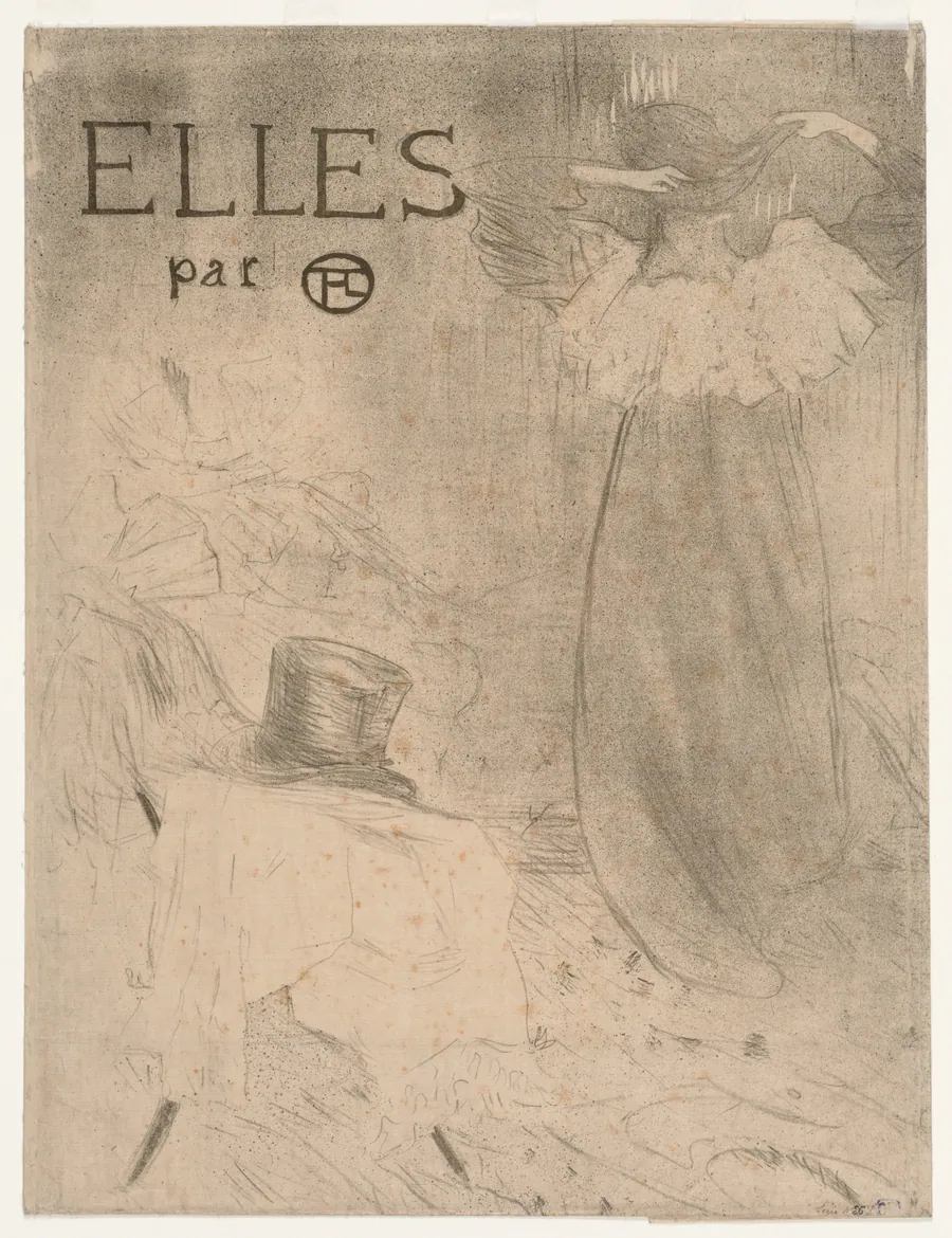 Folder for Frontispiece of Elles by Henri de Toulouse-Lautrec
