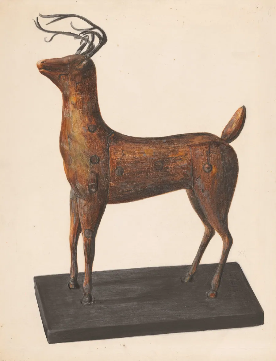 Figure of a Deer by Mina Lowry