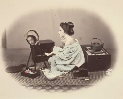 Woman at Toilette