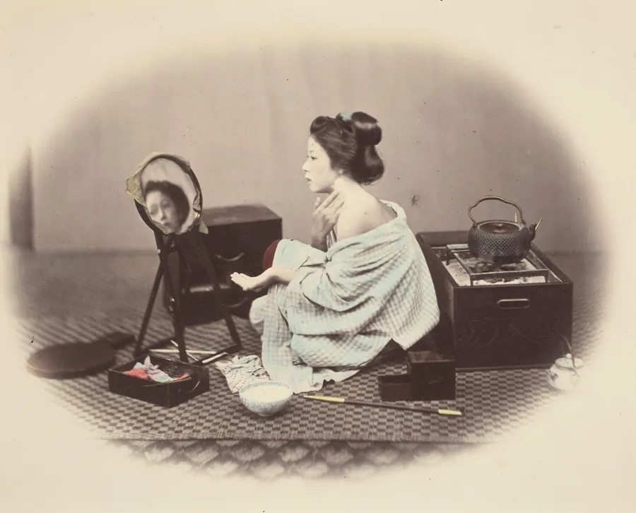 Woman at Toilette by Felice Beato