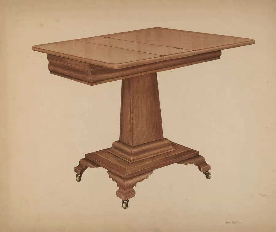 Table (pedestal) by LeRoy Griffith