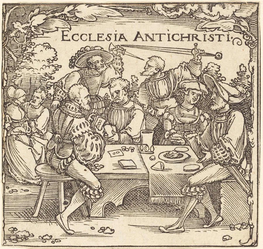 Ecclesia Antichristi by Sebald Beham