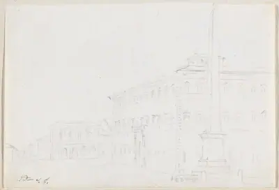 A Piazza with an Obelisk