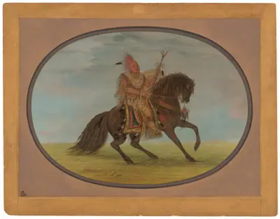 The Running Fox on a Fine Horse - Saukie