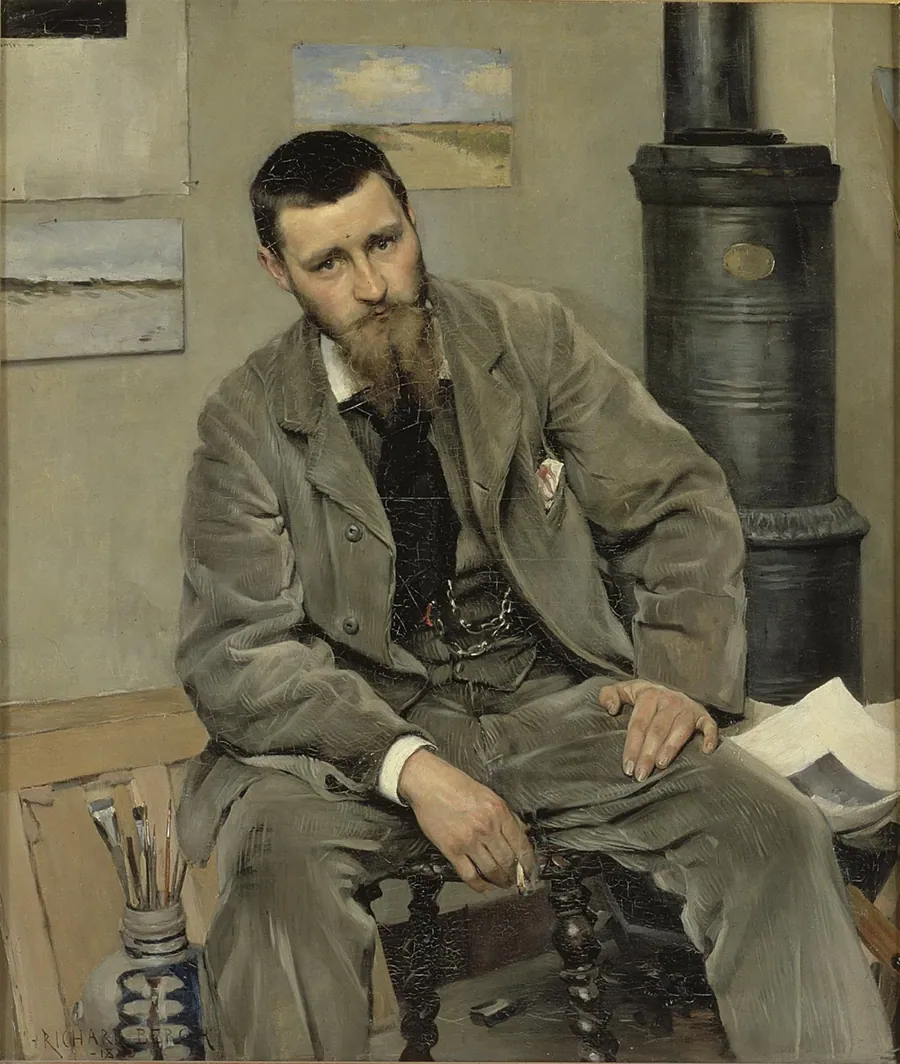 Portræt af maleren Nils Kreuger by Richard Bergh