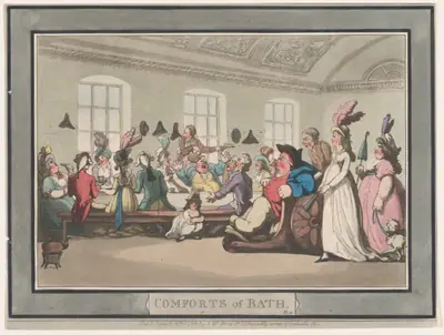 Comforts of Bath, Plate 11