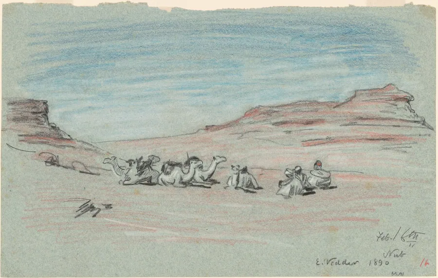 Nile Journey, No. 20 by Elihu Vedder