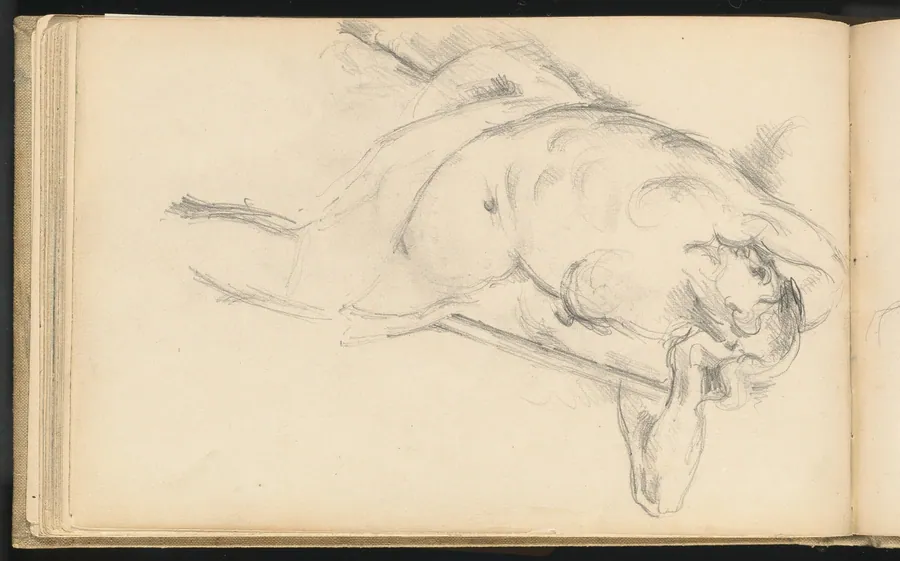 Study of the Allegorical Figure Bellona in Rubens' "The Apotheosis of Henri IV" by Paul Cezanne
