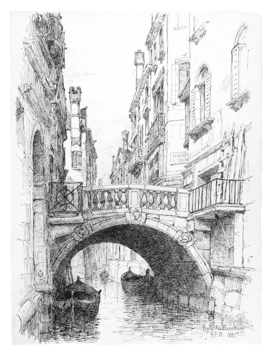 Ponte dei Baretteri by Andrew Fisher Bunner