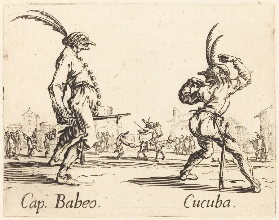 Cap. Babeo and Cucuba by Jacques Callot