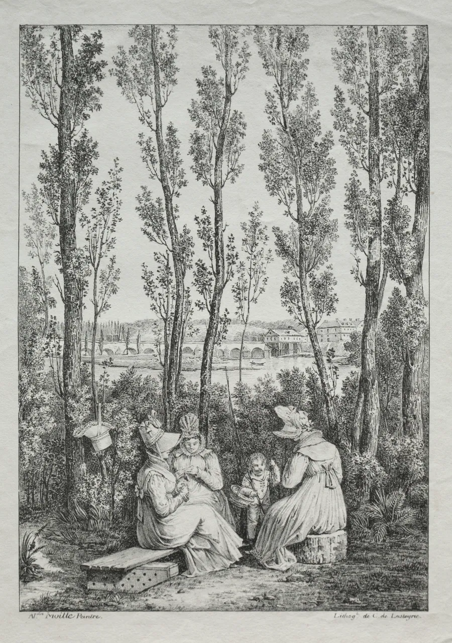 The Picnic by Charles Philibert Lasteyrie du Saillant