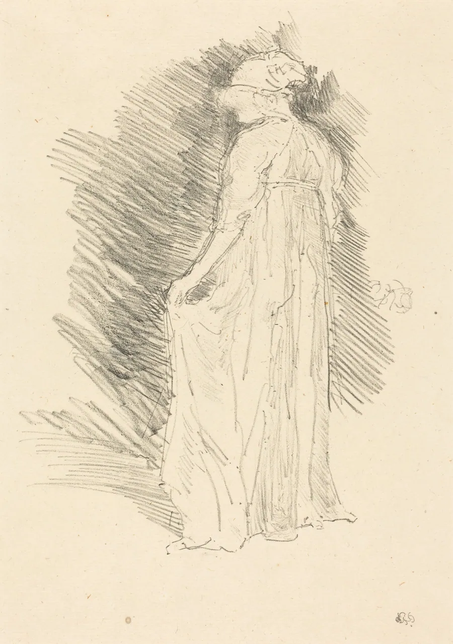 The Draped Figure, Back View by James McNeill Whistler