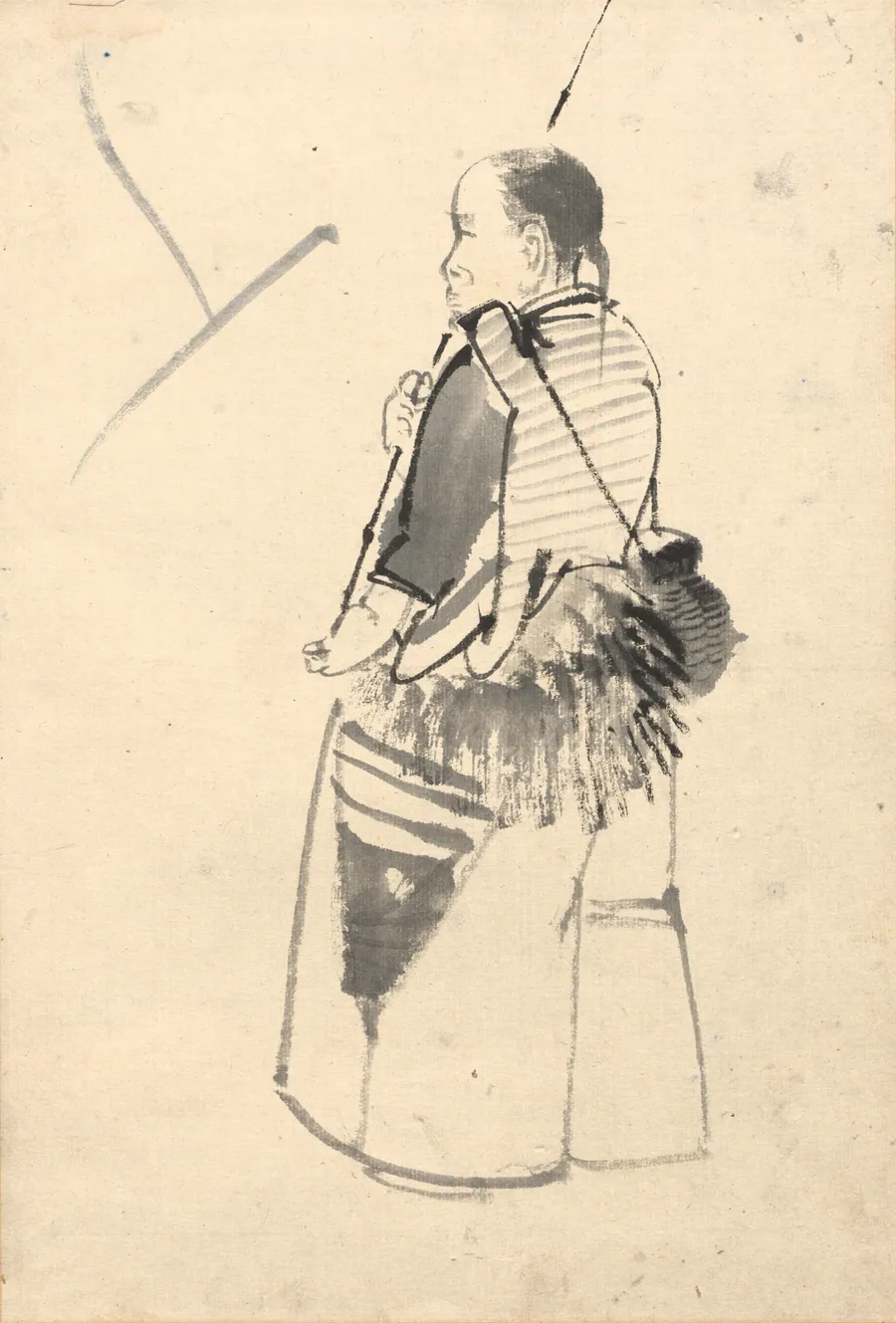 Dancer in a Fisherman's Costume by Kono Bairei