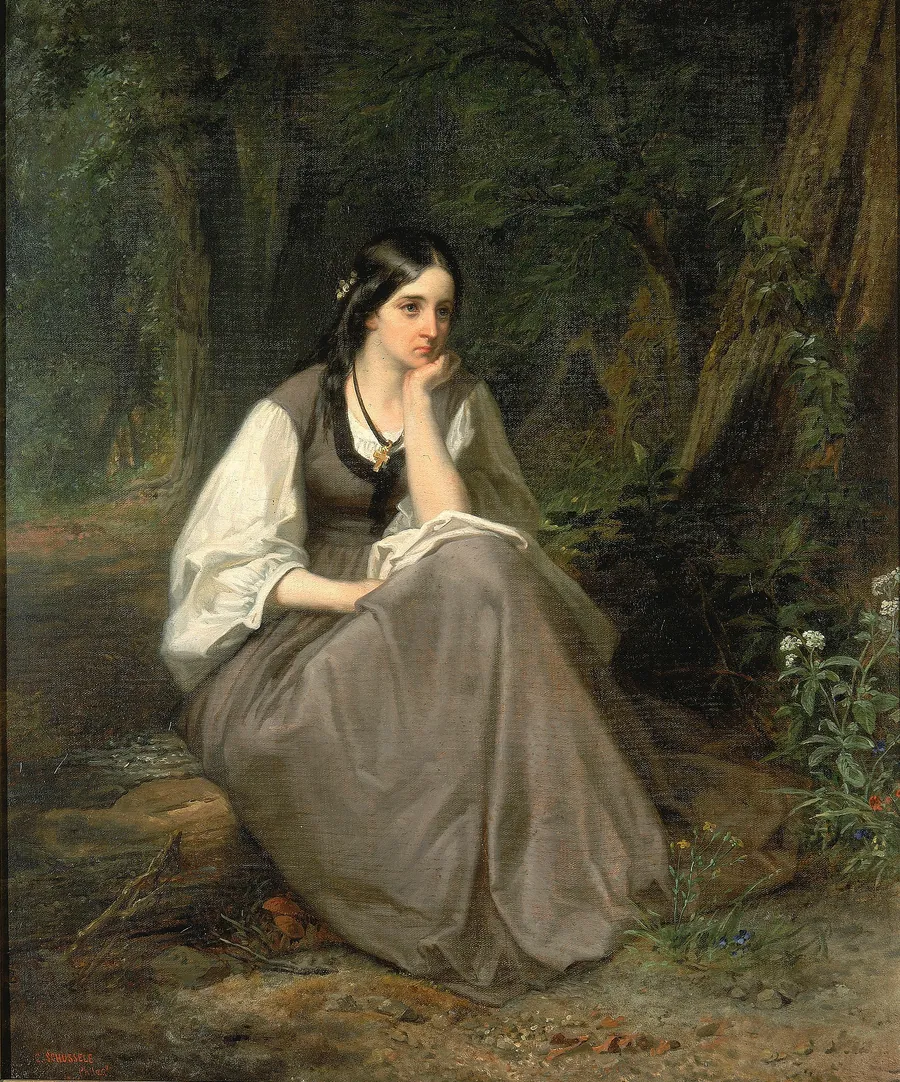 Evangeline by Christian Schussele, born Guebviller, France 1824-died Merchantville, NJ 1879