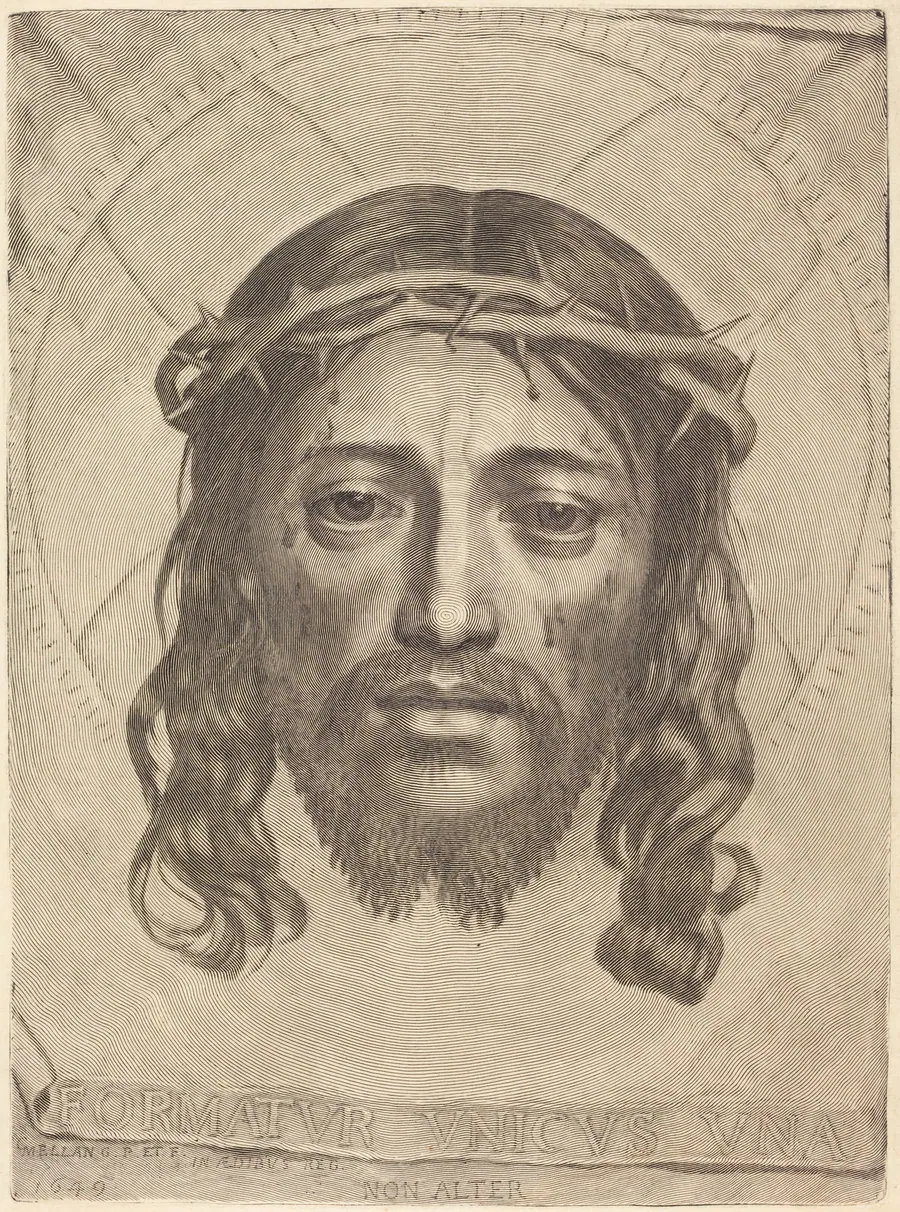 The Sudarium of Saint Veronica by Claude Mellan