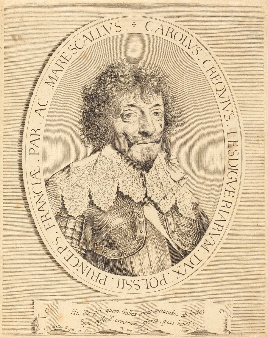 Charles I de Crequi, Duke of Lesdiguières by Claude Mellan