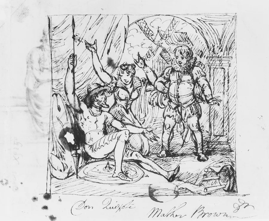 Scene from "Don Quixote" by Mather Brown