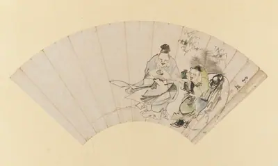 Daikoku and Ebisu as New Year's performers
