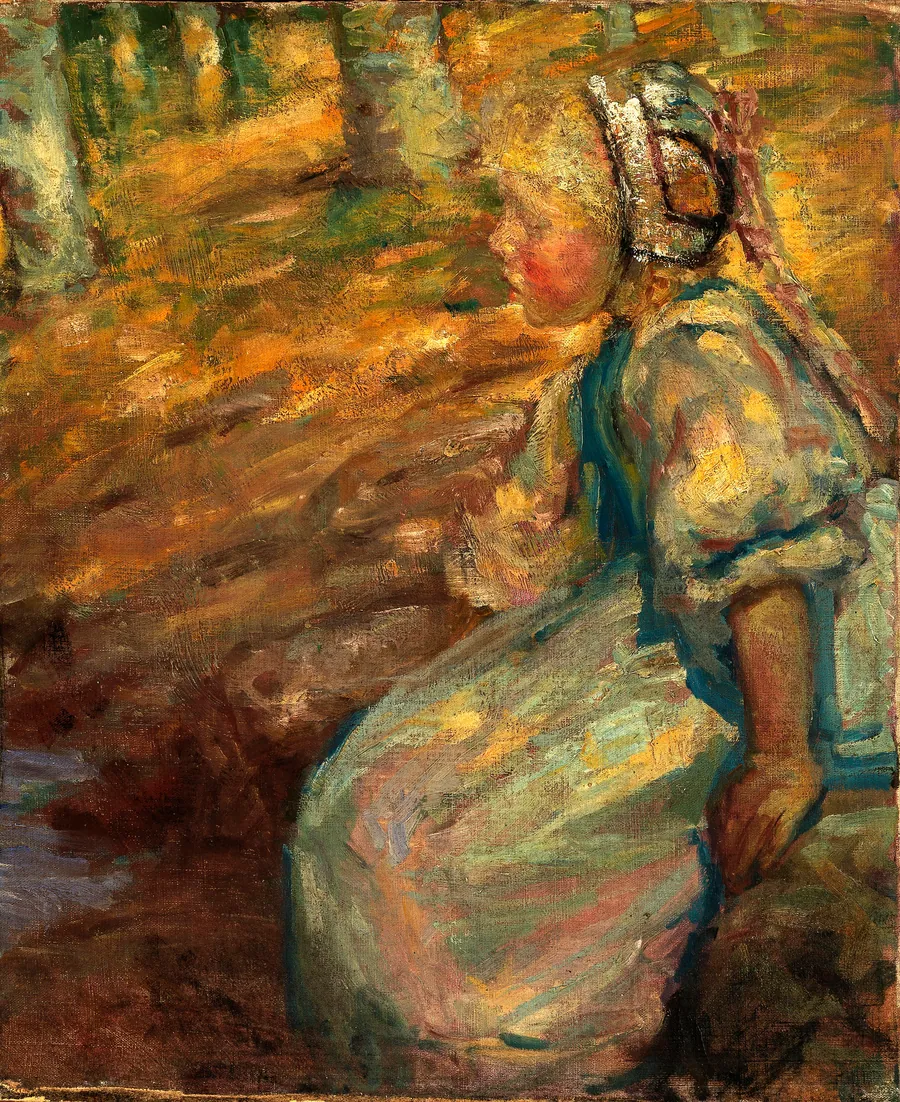Peasant Girl by Alice Pike Barney, born Cincinnati, OH 1857-died Los Angeles, CA 1931