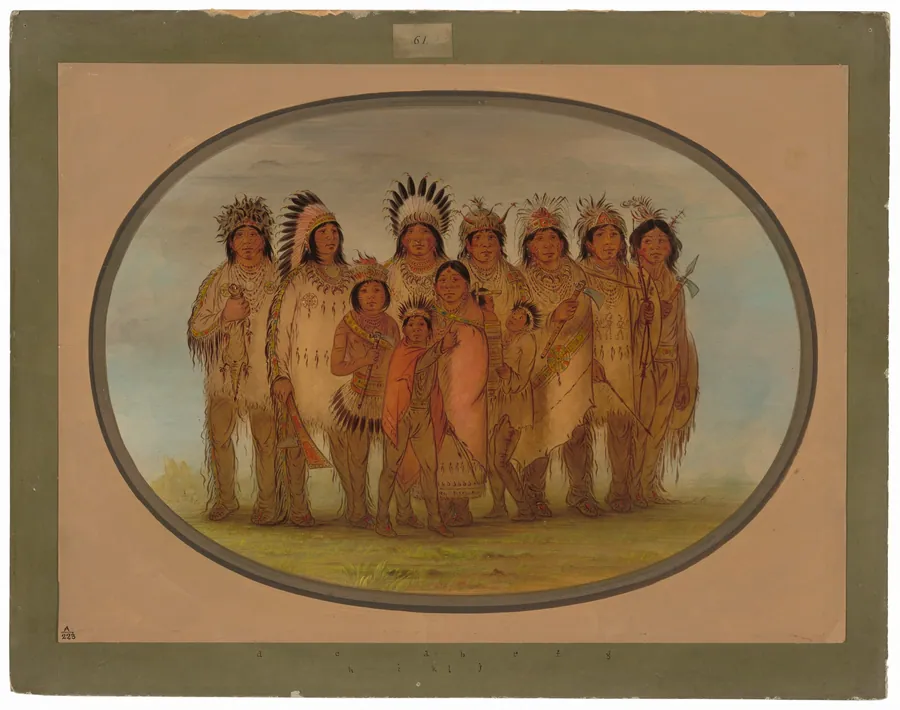 Ojibbeway Indians in Paris by George Catlin